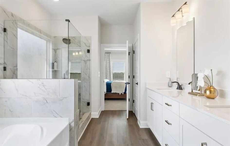 Furnished interior view inside a new home in River Pointe, Monroe (Image 10).