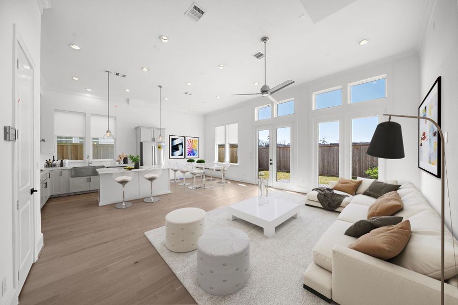 Furnished interior view inside a new home in Timbergrove Green, Houston (Image 7).