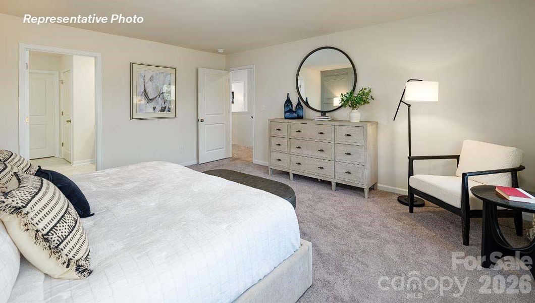 Furnished interior view inside a new home in Secrest Commons, Monroe (Image 3).