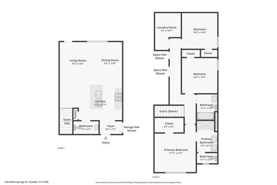 2D floor plan layout of this home in , Houston, TX (Image 5).