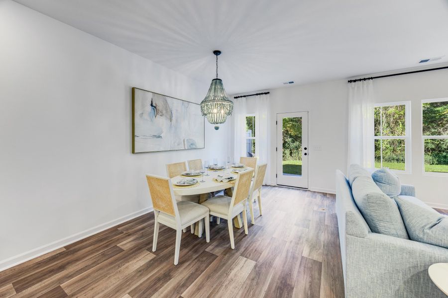 Furnished interior view inside a new home in Limehouse Farms, Summerville (Image 6). Furnished interior view inside a new home in Limehouse Farms, Summerville (Image 6).