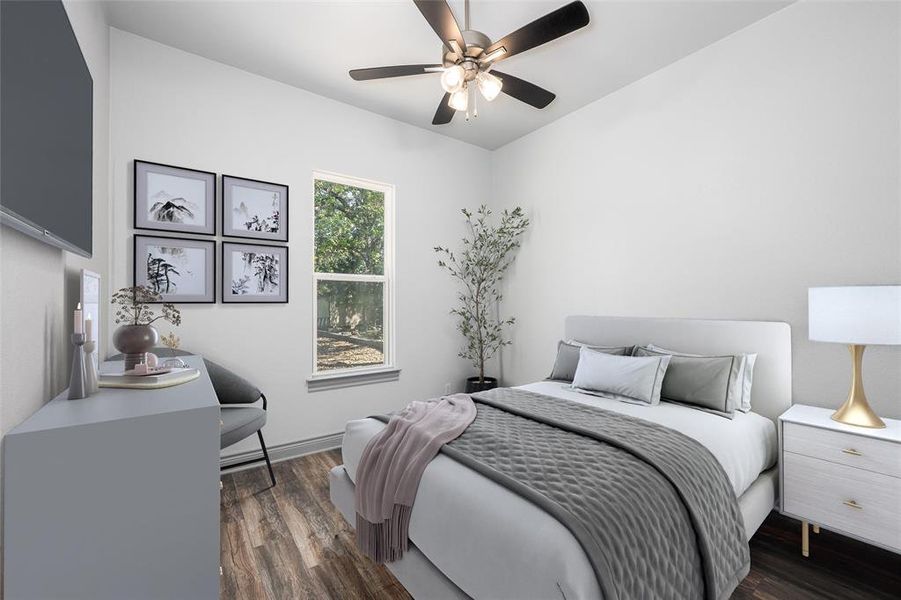 Furnished interior view inside a new home in , Enchanted Oaks (Image 13).
