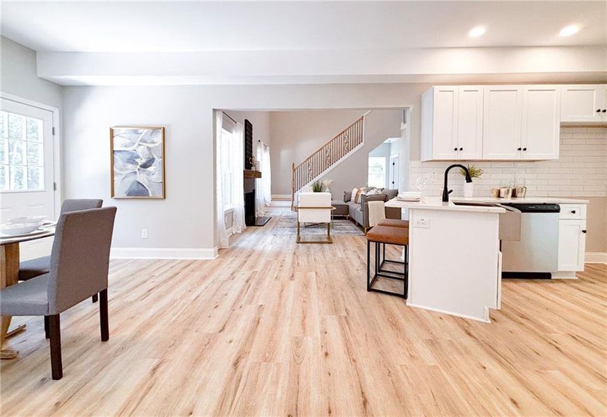 Furnished interior view inside a new home in , Monticello (Image 16).