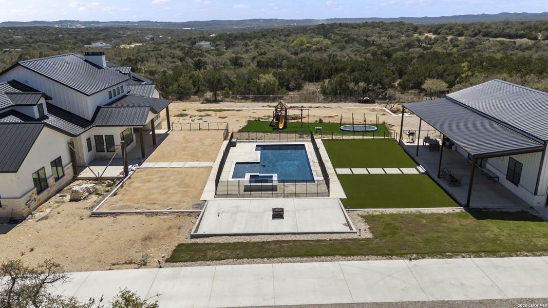Exterior details and patio area of a home in , Bulverde (Image 12).