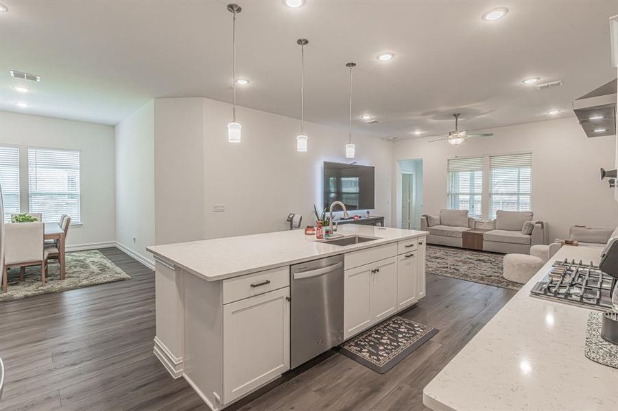 Furnished interior view inside a new home in Westside Preserve, Midlothian (Image 11).