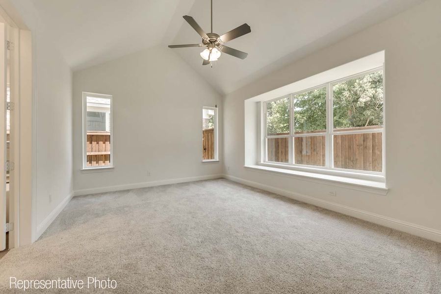 Representative unfurnished interior of a home built from the Charleston II by Grand Homes in Grand Oaks, Celina (Image 16).