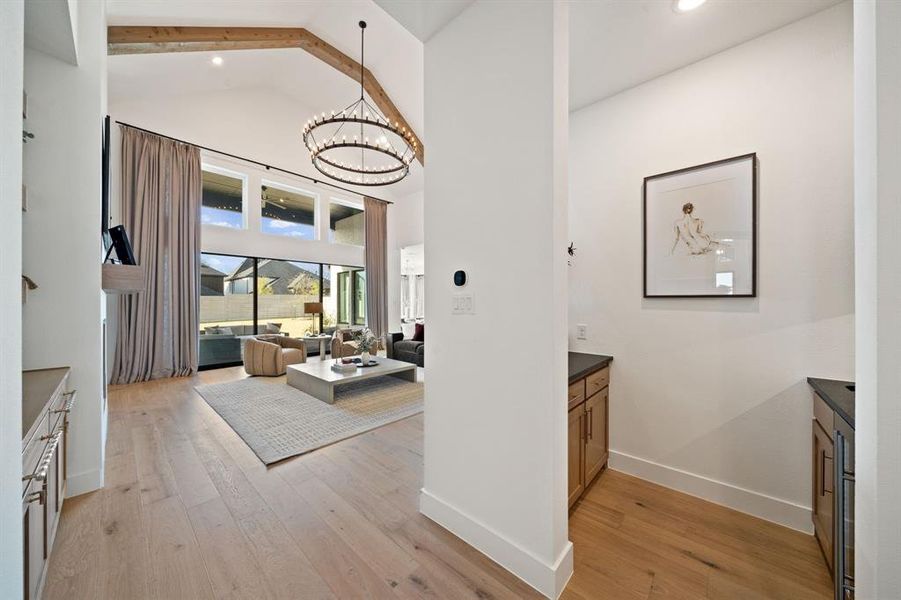 Furnished interior view inside a new home in Painted Tree 60' Series, McKinney (Image 15).