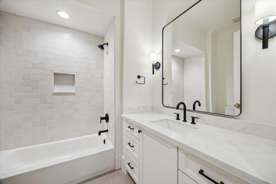 Furnished interior view inside a new home in , Houston (Image 36).