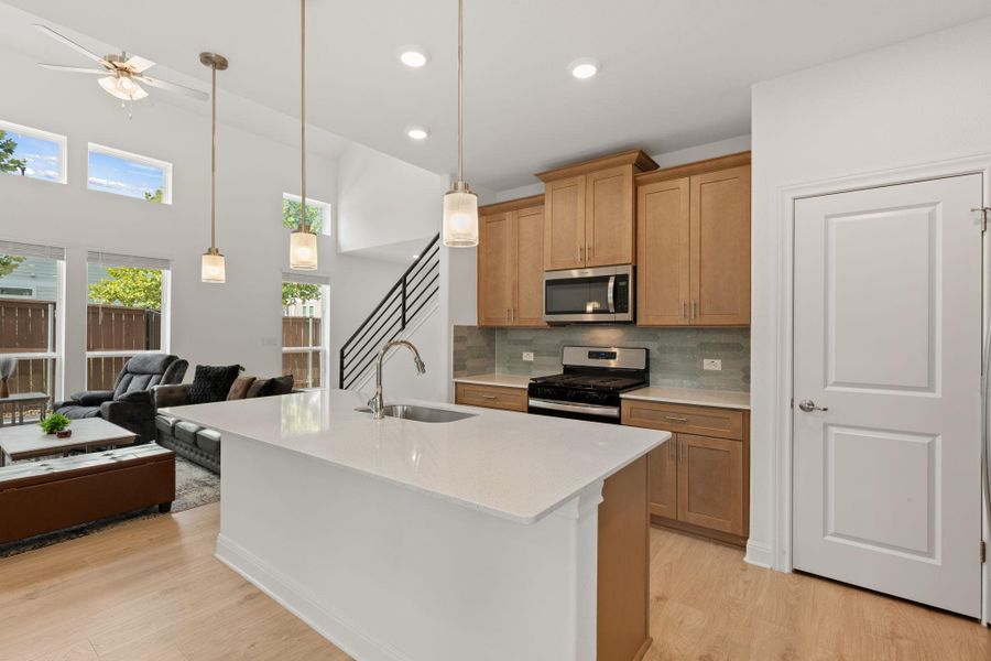 Furnished interior view inside a new home in Messinger Village, Austin (Image 8).