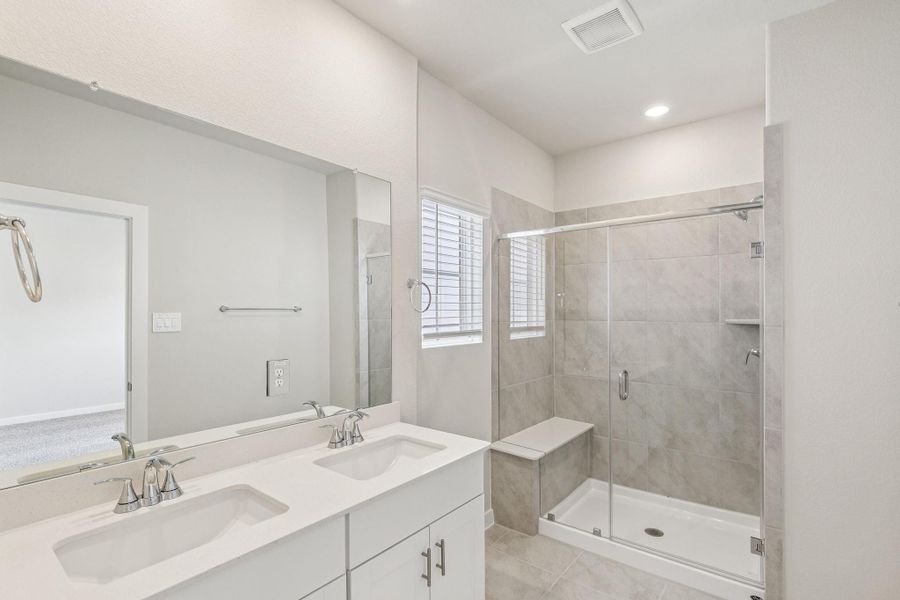 Furnished interior view inside a new home in Spring Brook Village - City Series, Houston (Image 8). Furnished interior view inside a new home in Spring Brook Village - City Series, Houston (Image 8).