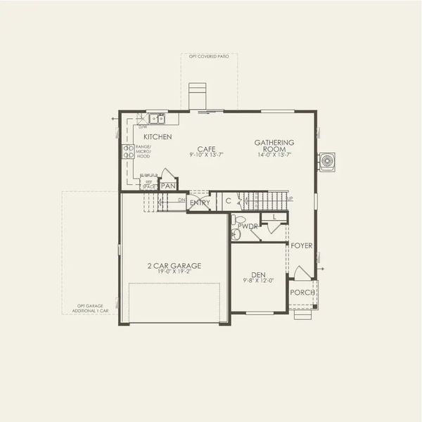 2D floor plan layout of this home in Murata Farms, Fort Lupton, CO (Image 3).