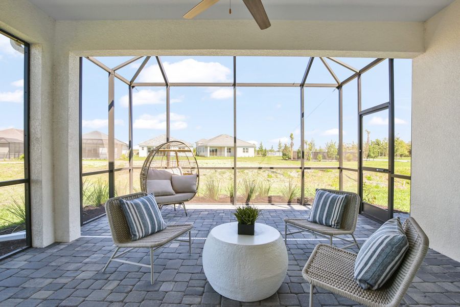 Representative furnished interior of a home built from the Sandcastle 2 by Neal Communities in Palm Grove, Bradenton (Image 3).