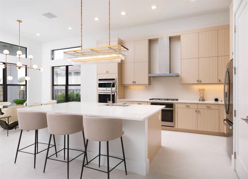 Furnished interior view inside a new home in Apex at Avenir, Palm Beach Gardens (Image 19).