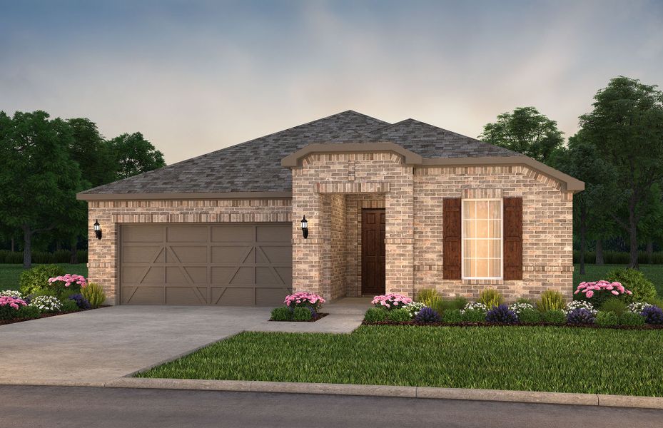 Representative exterior photo of a completed home built from the Prestige by Del Webb in Del Webb Sonoma Verde, Rockwall, TX (Image 24).