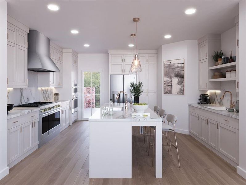 Furnished interior view inside a new home in Park Walke, Alpharetta (Image 11).