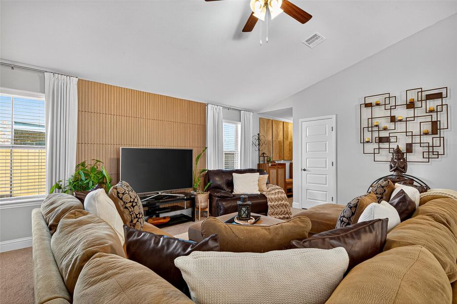 Furnished interior view inside a new home in Sunterra, Katy (Image 11).