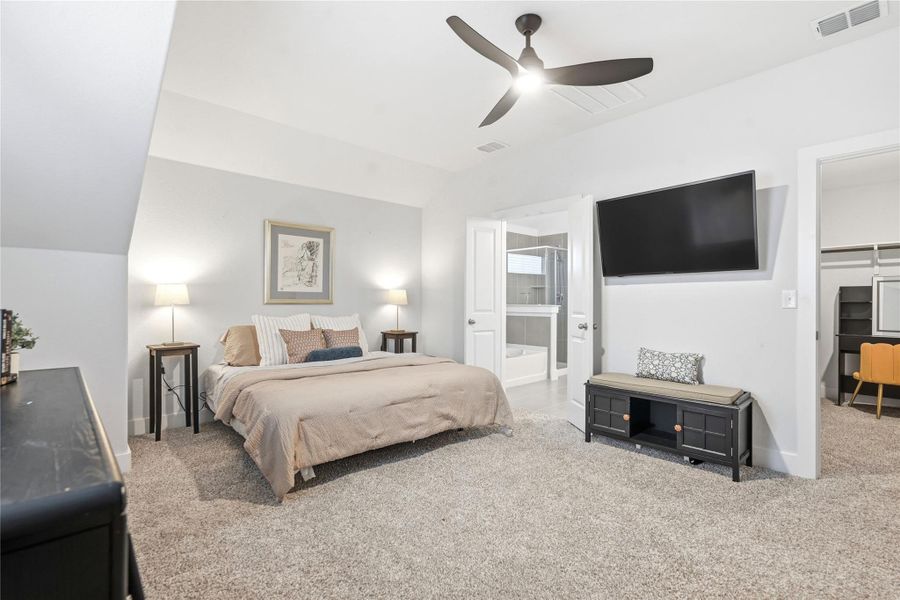 Furnished interior view inside a new home in Sunfield, Buda (Image 15).