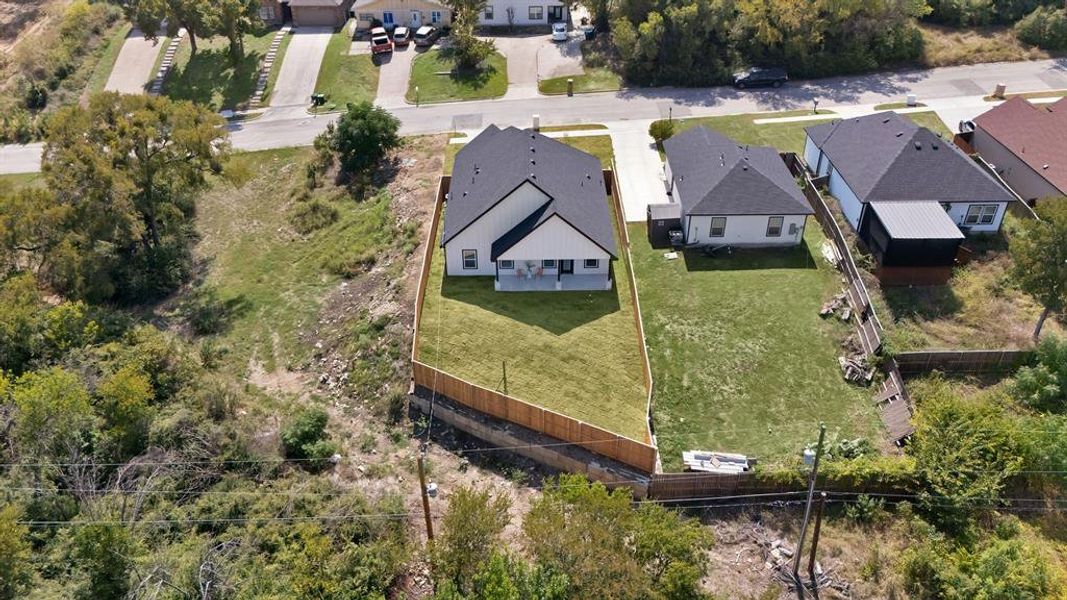 Aerial view of residential area Aerial view of residential area