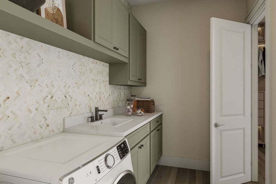 Representative furnished interior of a home built from the Liddy by Zeal Home Builders in Parallel Pastures, Poolville (Image 13).