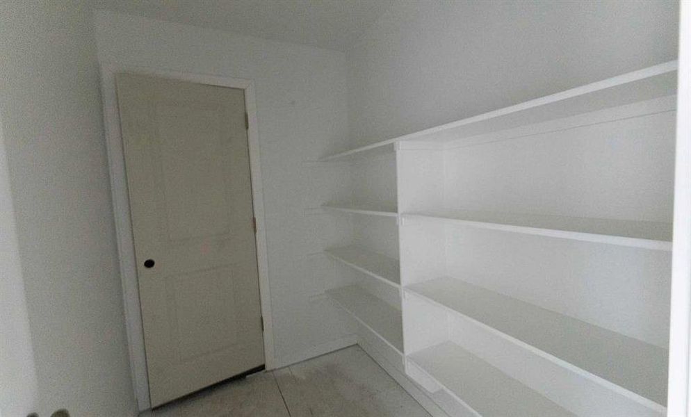 Walk-In Linen Closet Construction Progress