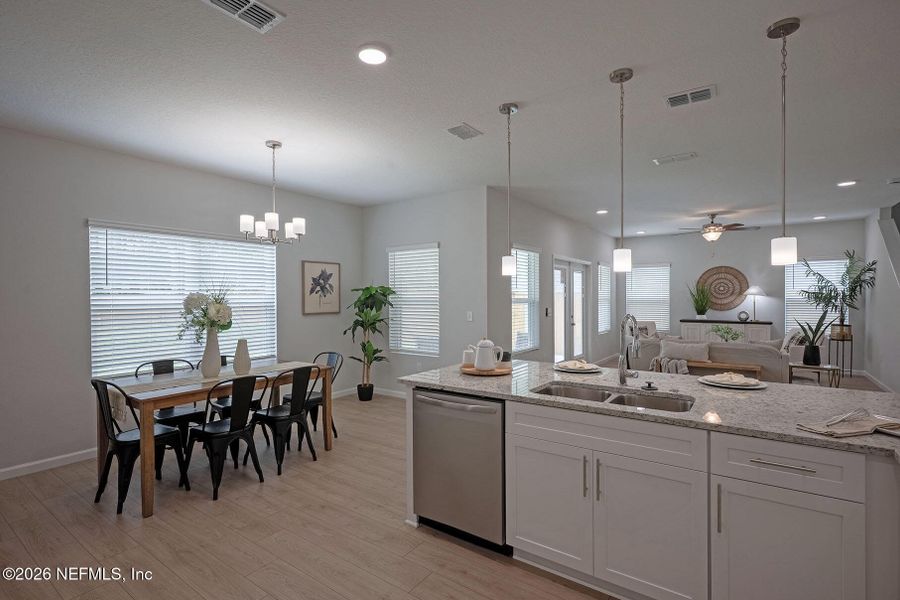 Furnished interior view inside a new home in , Jacksonville (Image 16).