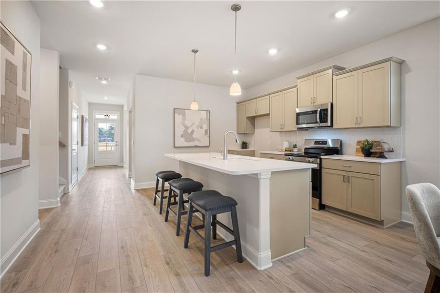 Furnished interior view inside a new home in , Cartersville (Image 6).