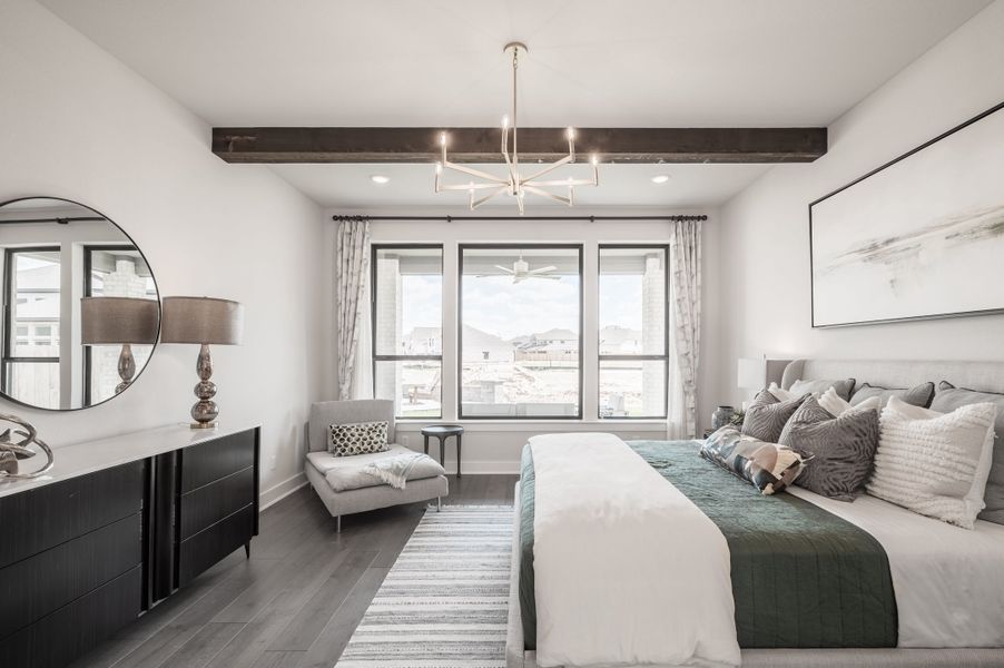 Representative furnished interior of a home built from the Bogata by Tri Pointe Homes in Harvest Green, Richmond (Image 68).