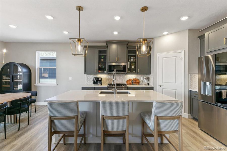 Furnished interior view inside a new home in Sunstone Village at Terrain, Castle Rock (Image 15). Furnished interior view inside a new home in Sunstone Village at Terrain, Castle Rock (Image 15).