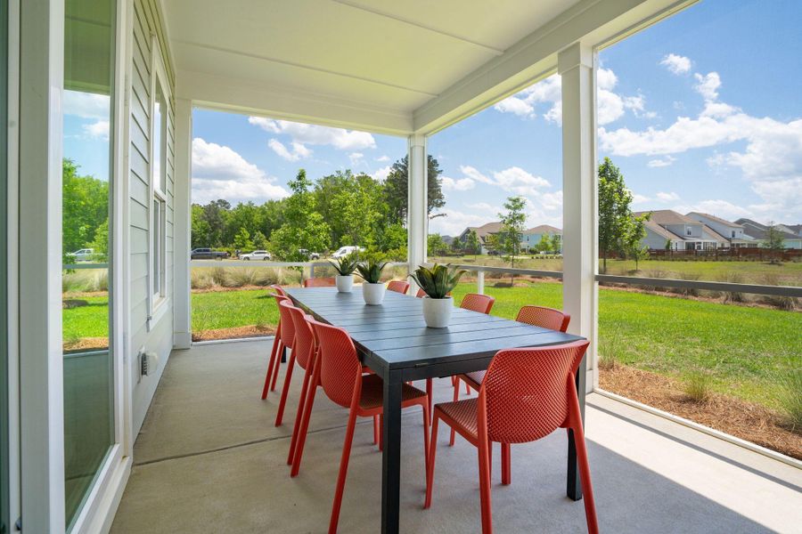 Exterior details and patio area of a home in Nexton, Summerville (Image 2). Exterior details and patio area of a home in Nexton, Summerville (Image 2).