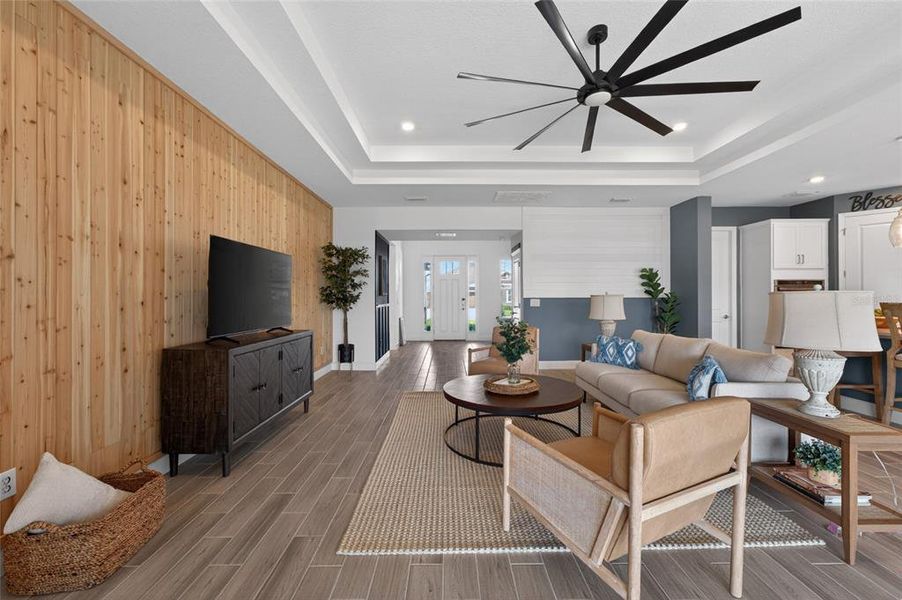 Furnished interior view inside a new home in River Landing, Wesley Chapel (Image 19). Furnished interior view inside a new home in River Landing, Wesley Chapel (Image 19).
