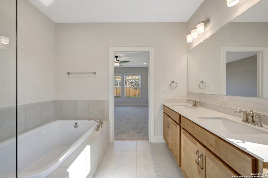 Furnished interior view inside a new home in Davis Ranch 50', San Antonio (Image 15).