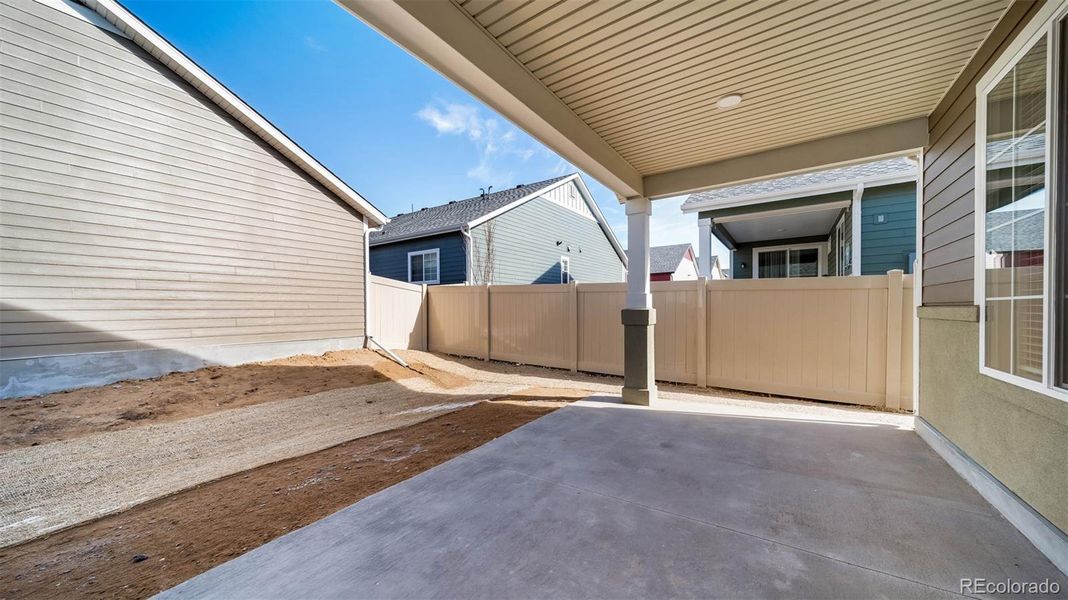 Exterior details and patio area of a home in , Aurora (Image 3).