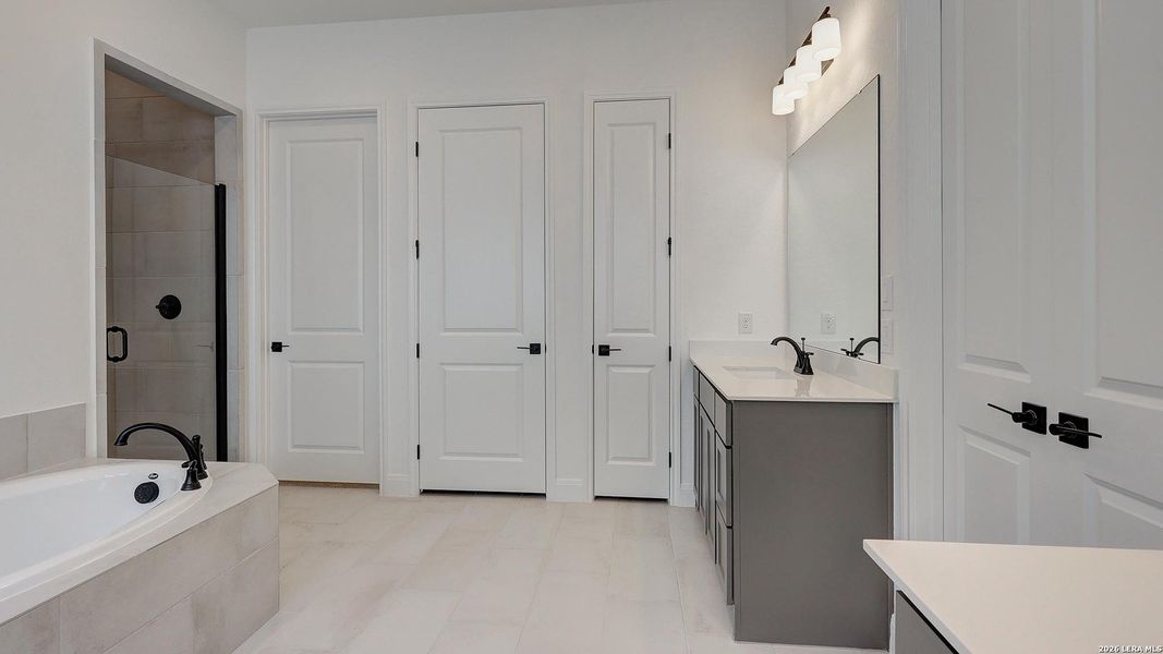 Furnished interior view inside a new home in VIDA, San Antonio (Image 14).
