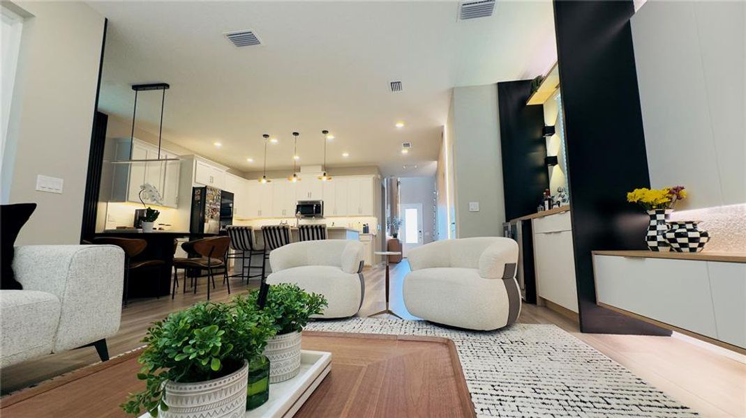 Furnished interior view inside a new home in Harvest at Ovation, Winter Garden (Image 11).