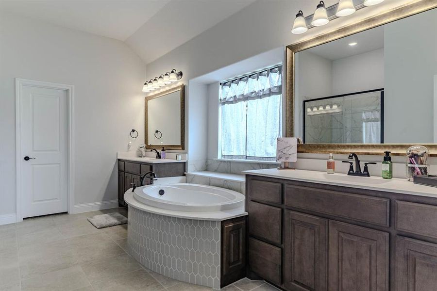 Furnished interior view inside a new home in Coyote Crossing, Godley (Image 18).