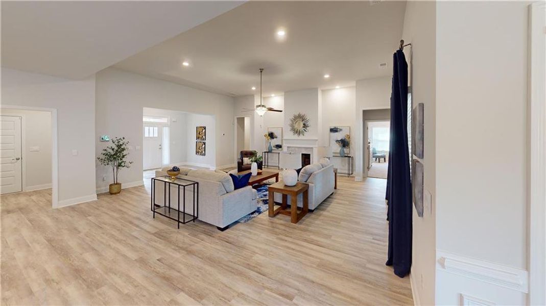 Furnished interior view inside a new home in Holliday Pass, Griffin (Image 18). Furnished interior view inside a new home in Holliday Pass, Griffin (Image 18).