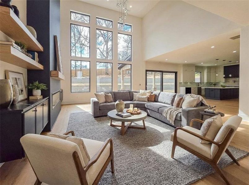 Furnished interior view inside a new home in , Auburn (Image 9).