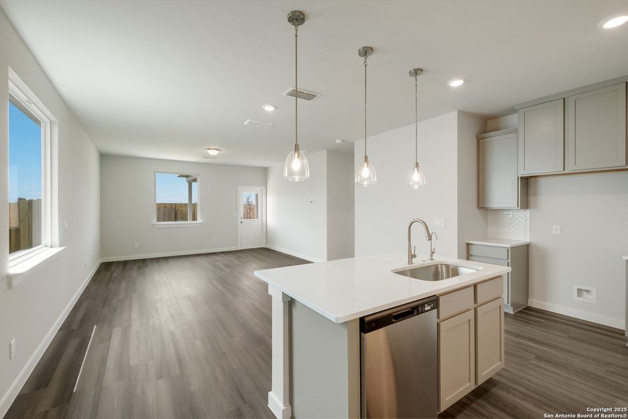 Furnished interior view inside a new home in Talley Fields, San Antonio (Image 6). Furnished interior view inside a new home in Talley Fields, San Antonio (Image 6).