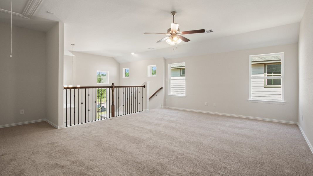Representative furnished interior of a home built from the Cayman by Brightland Homes in Bridgeland Creekland Village, Cypress (Image 15).