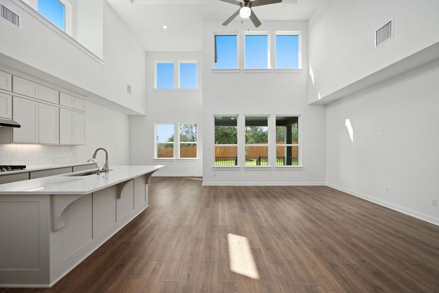 Representative Family Room - some options shown