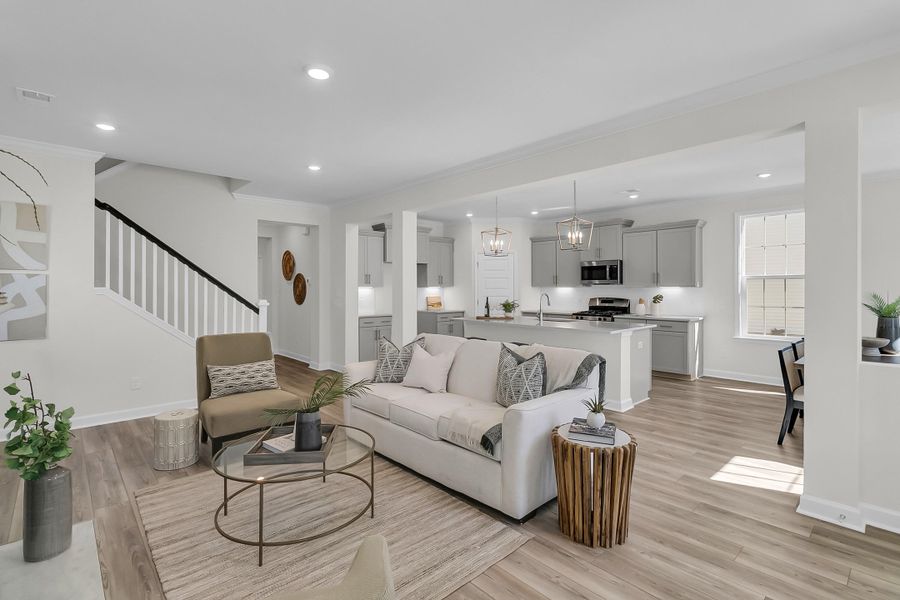 Furnished interior view inside a new home in Six Oaks, Summerville (Image 7).