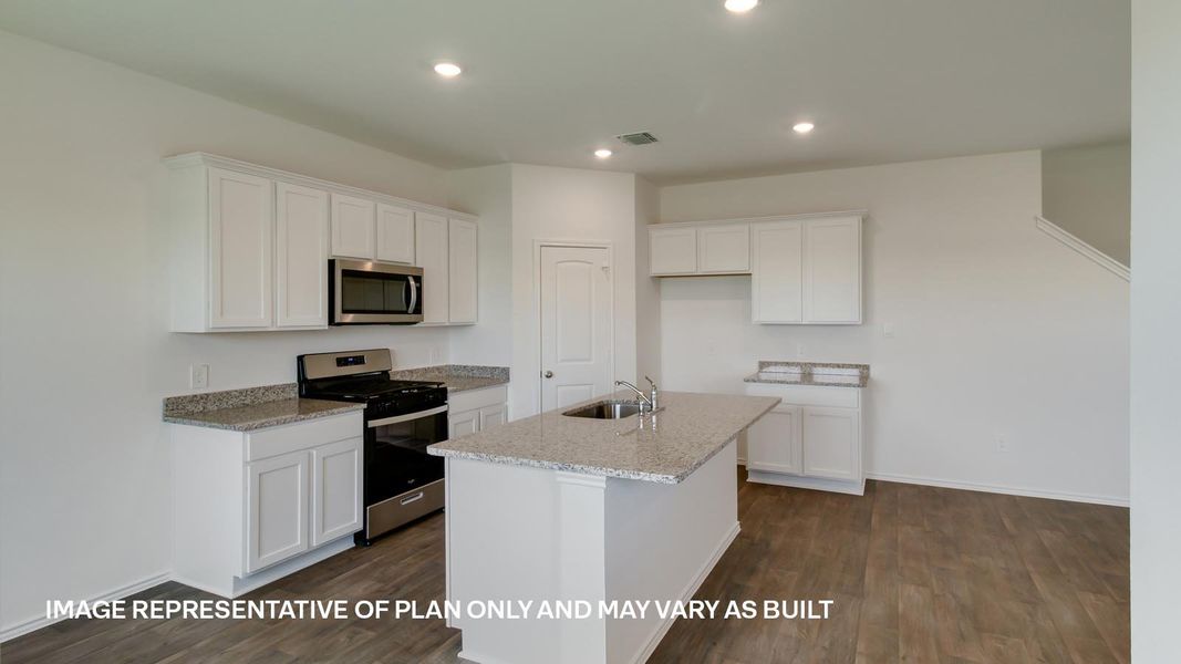 Furnished interior view inside a new home in Carillon, Manor (Image 3).