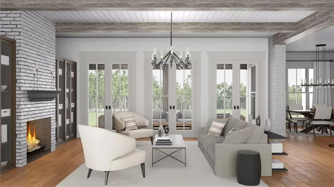 Furnished interior view inside a new home in , Lipan (Image 7).