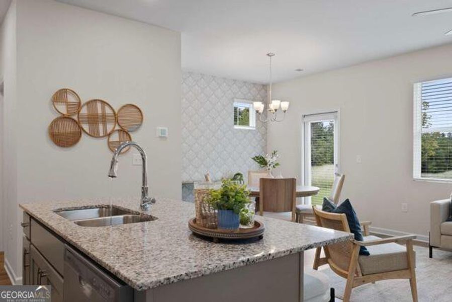 Furnished interior view inside a new home in Walden Park - The Retreat, Jonesboro (Image 15).