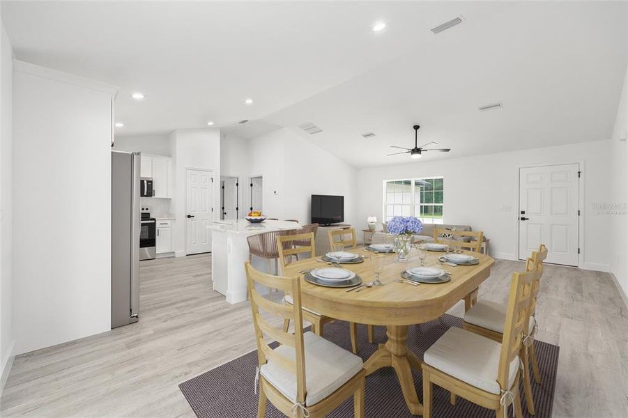 Model Home Dining Area Virtually Staged Model Home Dining Area Virtually Staged