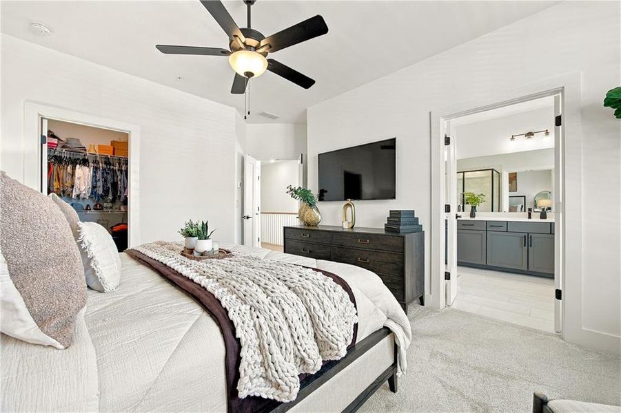 Furnished interior view inside a new home in , Alpharetta (Image 17). Furnished interior view inside a new home in , Alpharetta (Image 17).