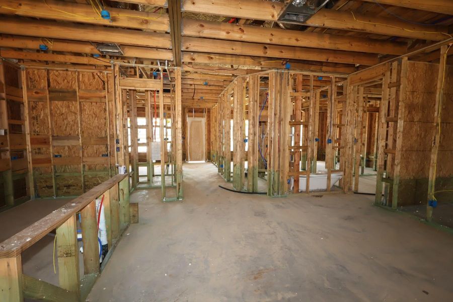 In-progress construction of a new home in Riceland - Enclave Row Collection, Mont Belvieu, TX (Image 6).