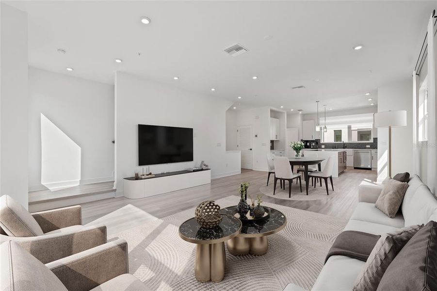 Furnished interior view inside a new home in , St. Petersburg (Image 17).