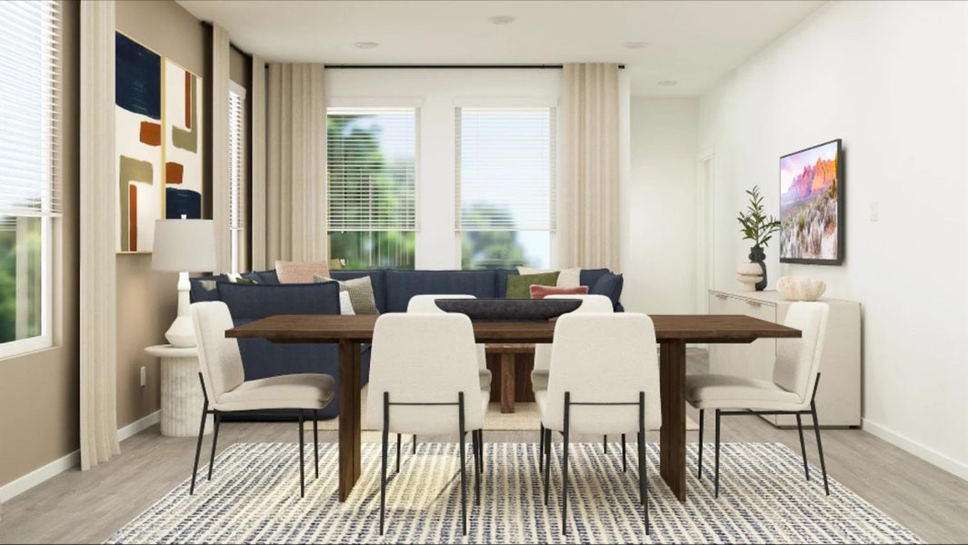 Furnished interior view inside a new home in Moore Landing, Magnolia (Image 6).