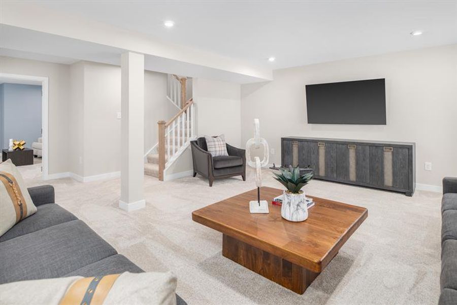 Representative furnished interior of a home built from the Normandy by Ryan Homes in Everly Estates, Spartanburg (Image 34).